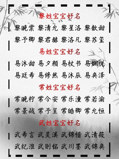 1.考虑名字的音韵
