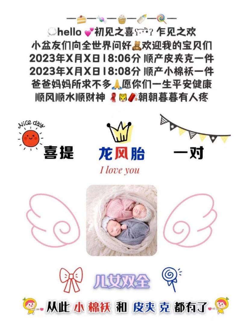龙凤胎起名字文案