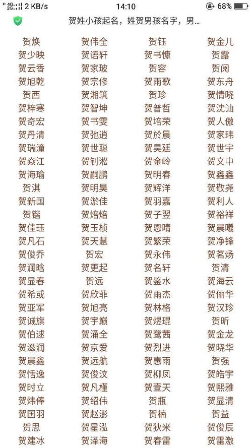 姓沙的男孩名字大全
