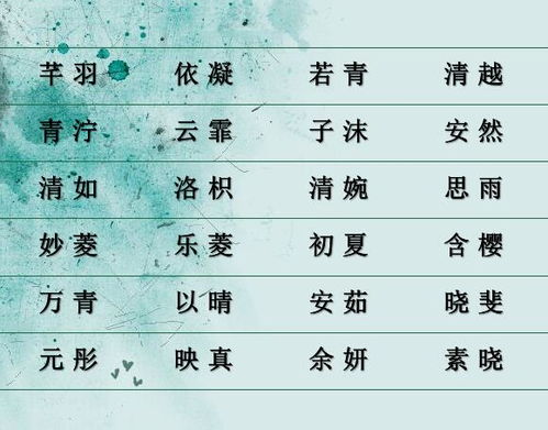 女孩起名字什么好听的字最好