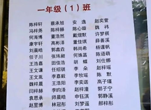 起名字免费起名大全