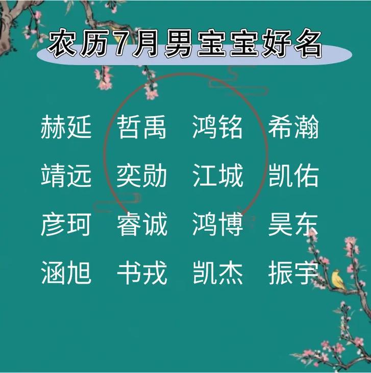 属羊男孩取名字大全