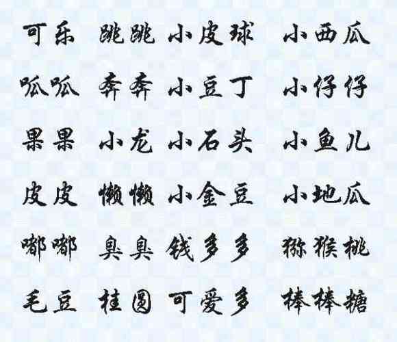 女孩起名大全参考