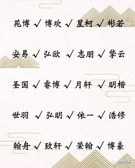 起名有文化