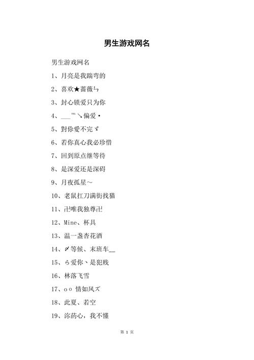 动漫网络名字