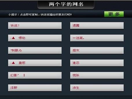 好听的女孩名字游戏名
