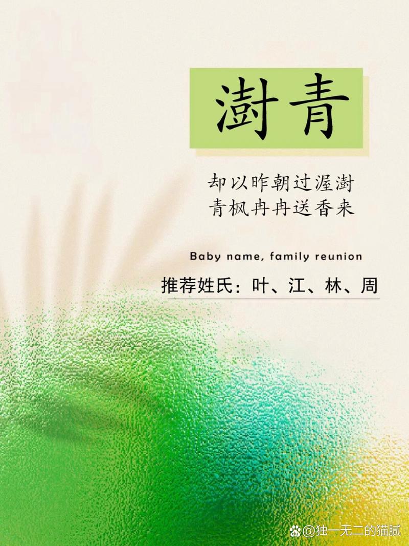 青枫名字的含义